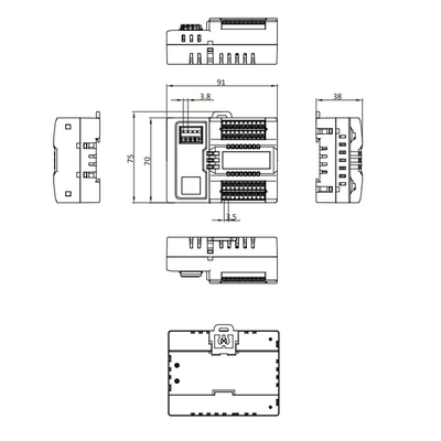 LKHA-1600N-TA ELCO IO-LINK SENSOR HUB, CLASS-A MODULE FOR DIN-RAIL MOUNT, 16 DI, NPN, 4PIN TERM SUPPLY INTERFACE,